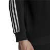 Men’s Sweatshirt without Hood Adidas Essentials 3 Stripes French Terry Black