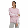 Women’s Sweatshirt without Hood Adidas Studio Lounge 3 bandas Pink