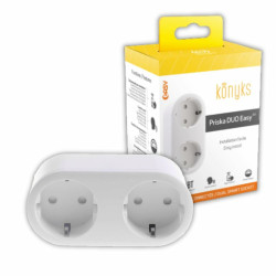 2-socket plugboard without power switch Konyks Priska Duo Easy Wi-Fi 16 A