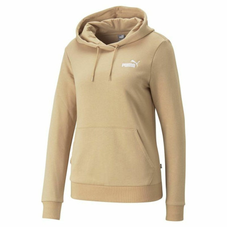 Women’s Hoodie Puma Ess+ Embroidery Brown