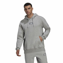 Men’s Hoodie Adidas FeelVivid Fleece Drop Grey