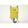 School Bag Crochetts Yellow 24 x 49 x 4 cm Wolf