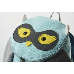 School Bag Crochetts Turquoise 25 x 27 x 13 cm Owl