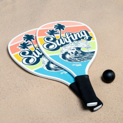 Beach Spades with Ball Aktive Surf 20 x 40 cm (12 Units)