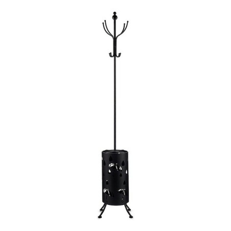 Coat rack Umbrella stand Black Metal (44 x 185 x 44 cm)