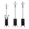 Coat rack Umbrella stand Black Metal (44 x 185 x 44 cm)