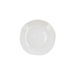 Deep Plate Ariane Earth Ceramic White 23 cm (6 Units)