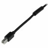 USB A to USB B Cable Startech USB2HAB65AC          Black