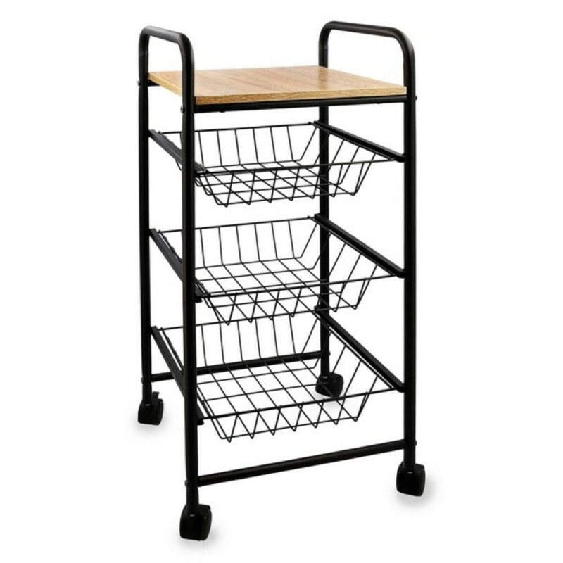 Vegetable trolley Quid Square Metal (34 x 34 x 76 cm)