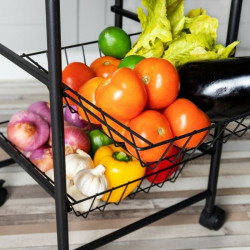 Vegetable trolley Quid Square Metal (34 x 34 x 76 cm)