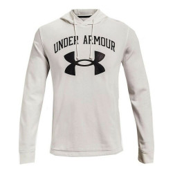 Men’s Hoodie Under Armour Rival Fleece Big Logo White