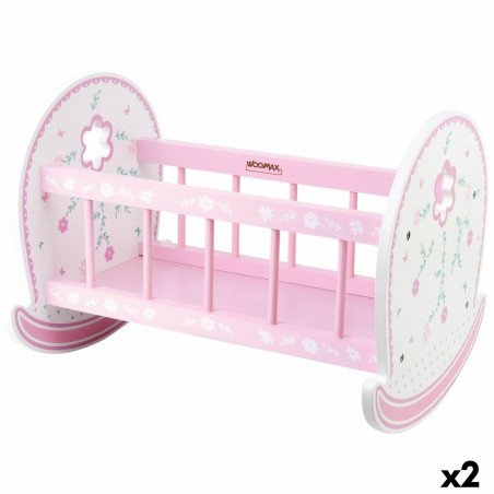 Cradle for dolls Woomax 2 Units 47 x 35 x 35 cm