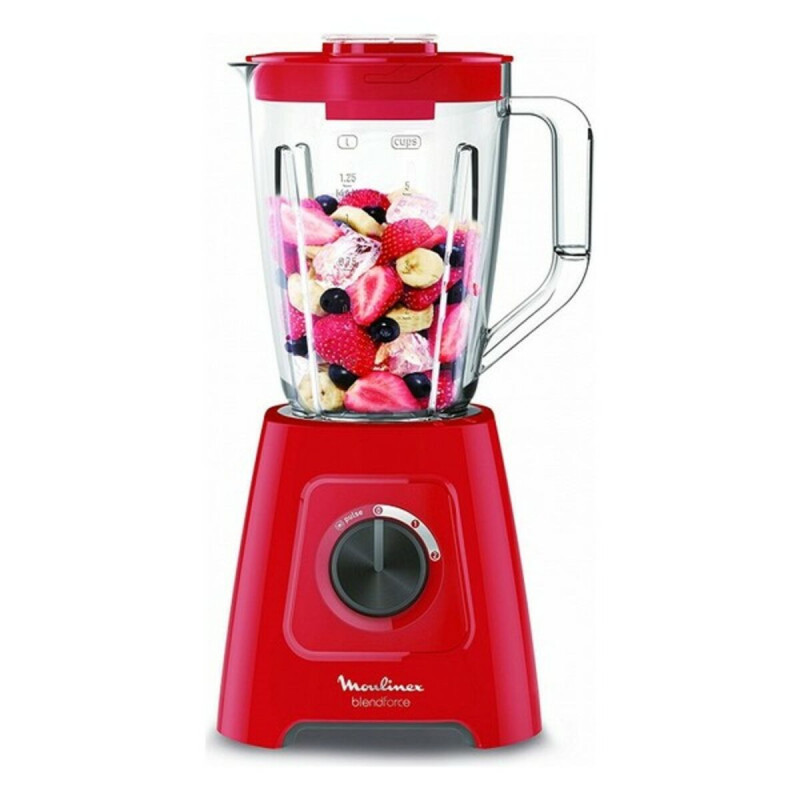 Cup Blender Moulinex LM420510 1,25 L 600W 600 W 550 W Red 2 L