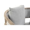 Sofa DKD Home Decor Linen Rubber wood Light grey (122 x 69 x 72 cm)