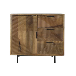 Sideboard DKD Home Decor Natural Metal Mango wood (90 x 40 x 87 cm)