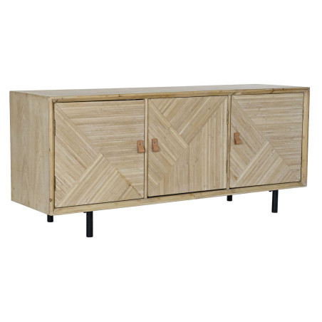 Sideboard DKD Home Decor Fir Natural Metal MDF Wood (140 x 40 x 62 cm)