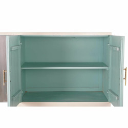 Sideboard DKD Home Decor Turquoise Beige Metal Wood (180 x 50 x 85 cm)