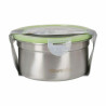 Hermetic Lunch Box Quttin Circular 550 ml Stainless steel (12 Units)