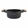 Casserole with lid Oroley Nature Wood 24 cm Cast aluminium