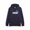 Men’s Hoodie Puma Ess+ 2 Col Big Navy Blue