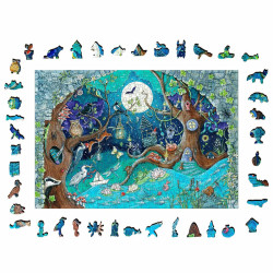 Puzzle Ravensburger 17516 Fantasy Forest Wood 500 Pieces