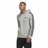 Men’s Hoodie Adidas Essentials 3 Stripes Light grey