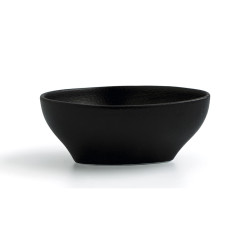 Bowl Ariane Antracita Triangular Ceramic Black (12 cm) (12 Units)