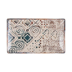 Serving Platter La Mediterránea Creta Rectangular 25 x 15 x 2 cm (18 Units)