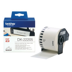 Continuous Roll of Paper Brother DK-22205 Black/White (3 Units)