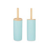 Toilet Brush Blue Wood Resin 10,2 x 38 x 10,2 cm (4 Units)