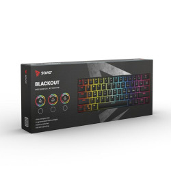 Keyboard Savio BLACKOUT Black Multicolour English QWERTY