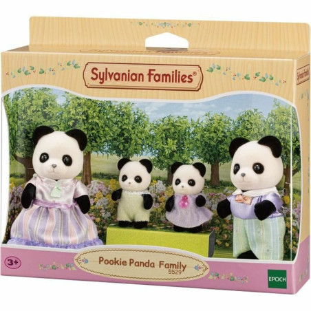 Action Figures Sylvanian Families The Panda Family