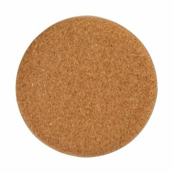 Pouffe Brown Cork MDF Wood 28 x 28 x 28 cm (4 Units)