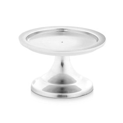 Candle Holder Silver Aluminium 10 x 6 x 10 cm (12 Units)