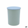 Tin Quid Inspira With lid 800 ml Green Plastic (12 Units)