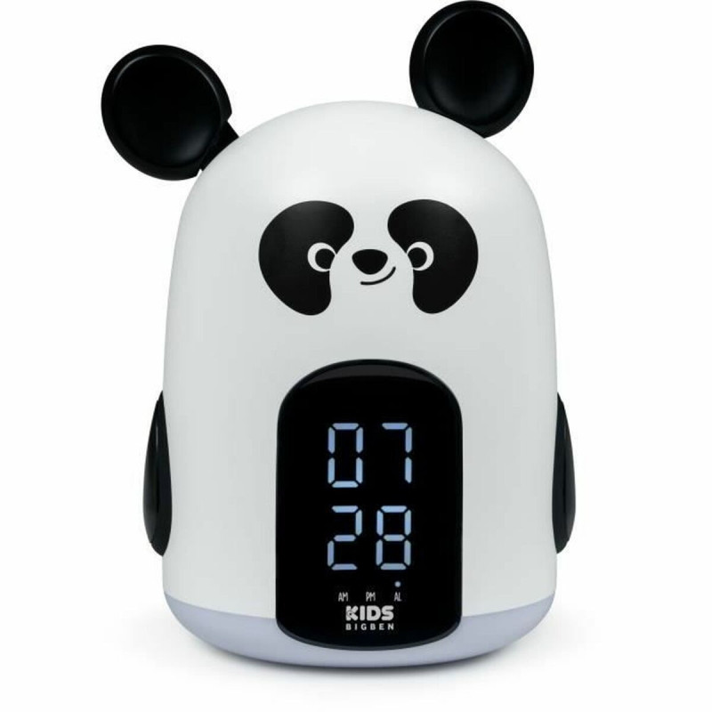 Alarm Clock Bigben White/Black Panda bear