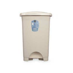 Pedal bin Beige Plastic 50 L (3 Units)