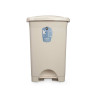 Pedal bin Beige Plastic 50 L (3 Units)