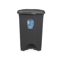 Pedal bin Anthracite Plastic 50 L (3 Units)