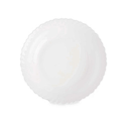 Salad Bowl White Glass 27,5 x 5,5 x 27,5 cm (18 Units)