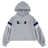 Unisex Hoodie Levi's Full Sleeve High Rise Light grey