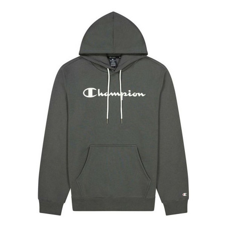 Men’s Hoodie Champion Script Logo Print Dark grey