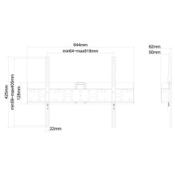 TV Mount Neomounts LFD-W1640MP 75" 37" 35 kg