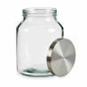 Jar Silver Stainless steel 3 L 16 x 21,5 x 16 cm (8 Units)