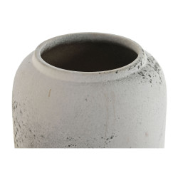 Vase Home ESPRIT White Black Ceramic Aged finish 20 x 20 x 51 cm