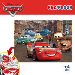 Child's Puzzle Cars Double-sided 108 Pieces 70 x 1,5 x 50 cm (6 Units)