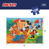 Child's Puzzle Mickey Mouse Double-sided 108 Pieces 70 x 1,5 x 50 cm (6 Units)