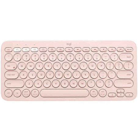 Wireless Keyboard Logitech K380 Pink Spanish Qwerty