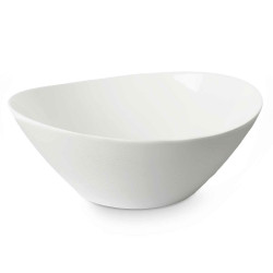 Bowl White Glass 25 x 10 x 23 cm (18 Units)