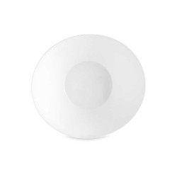 Bowl White Glass 25 x 10 x 23 cm (18 Units)